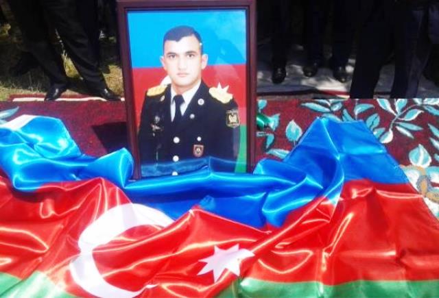 Azerbaijani officer killed in Armenian diversion buried -  PHOTOS